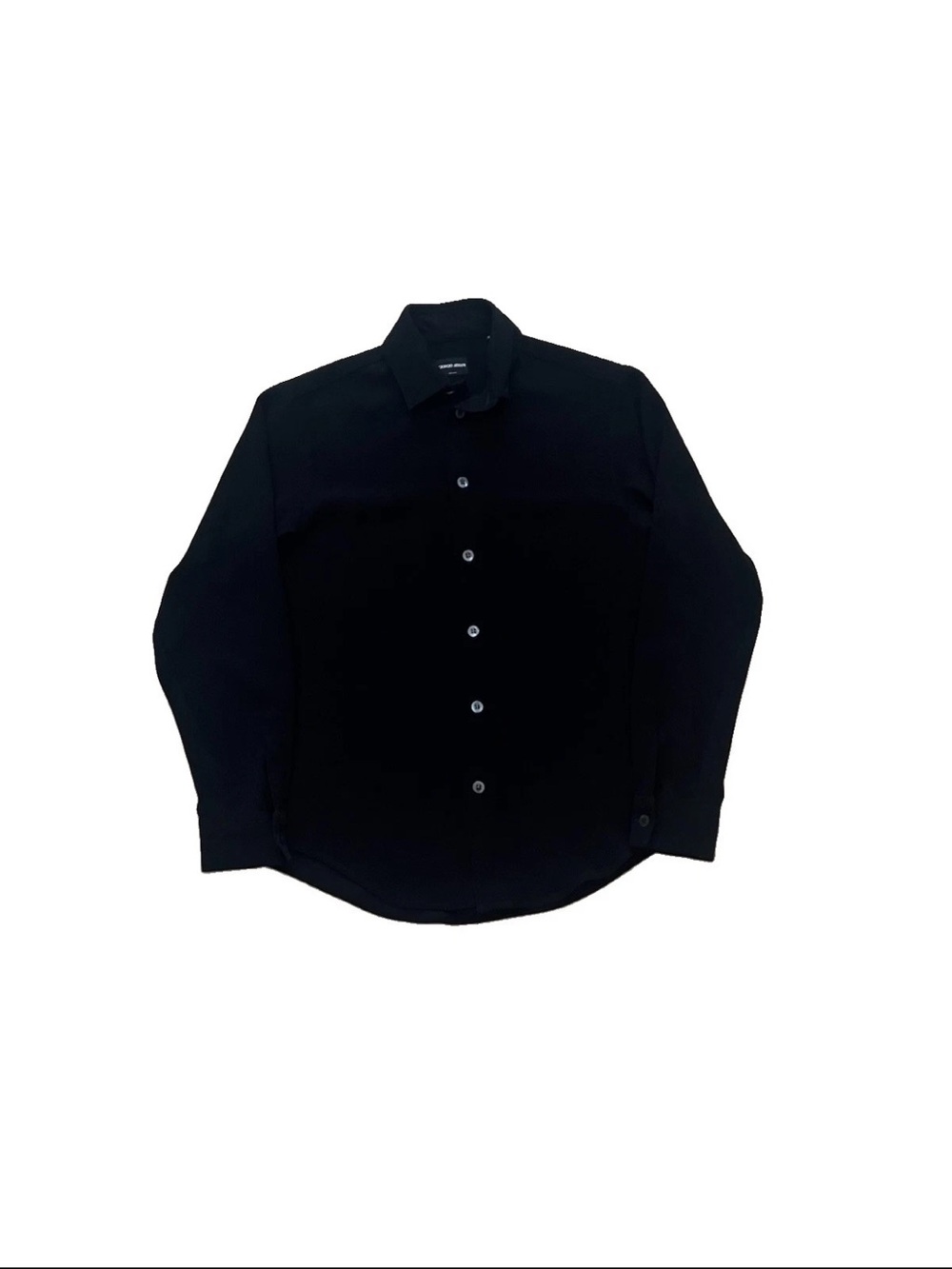 Giorgio Armani Men's Black Long Sleeve Button Up 38/15 Size Large